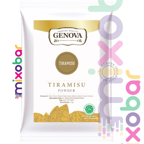 

Genova Powder Tiramisu 1000gr l Bubuk Minuman