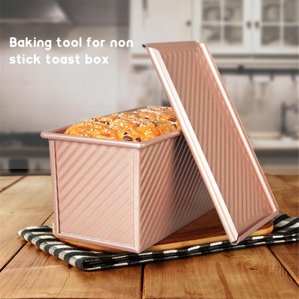 Cetakan Roti Bakar Kotak Anti Lengket Loaf Bread Baking Mold Home Bakery Alat Panggang