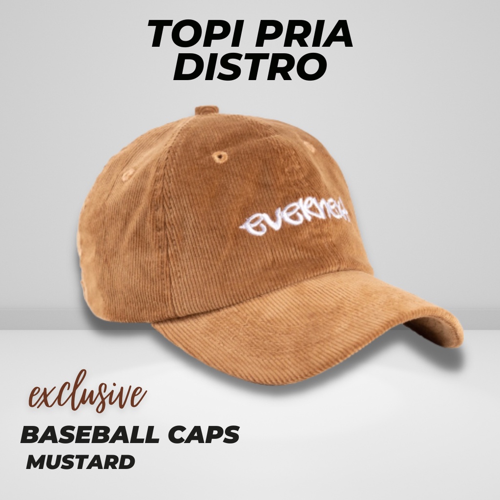 Topi Distro Pria Wanita Keren Baseball Caps Topi Cowok Kekinian Premium Branded