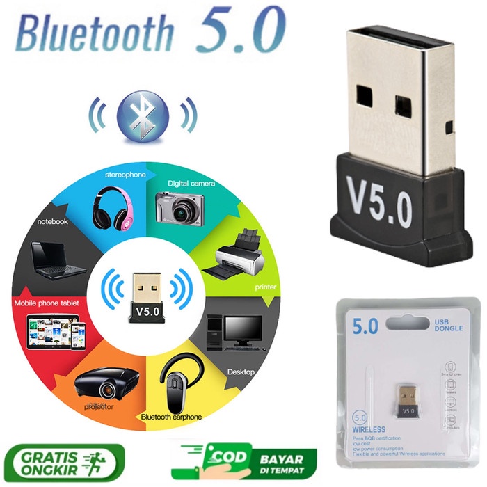 Bluetooth V 5.0 Transmitter Receiver Dongle Mini USB Adapter PC Laptop
