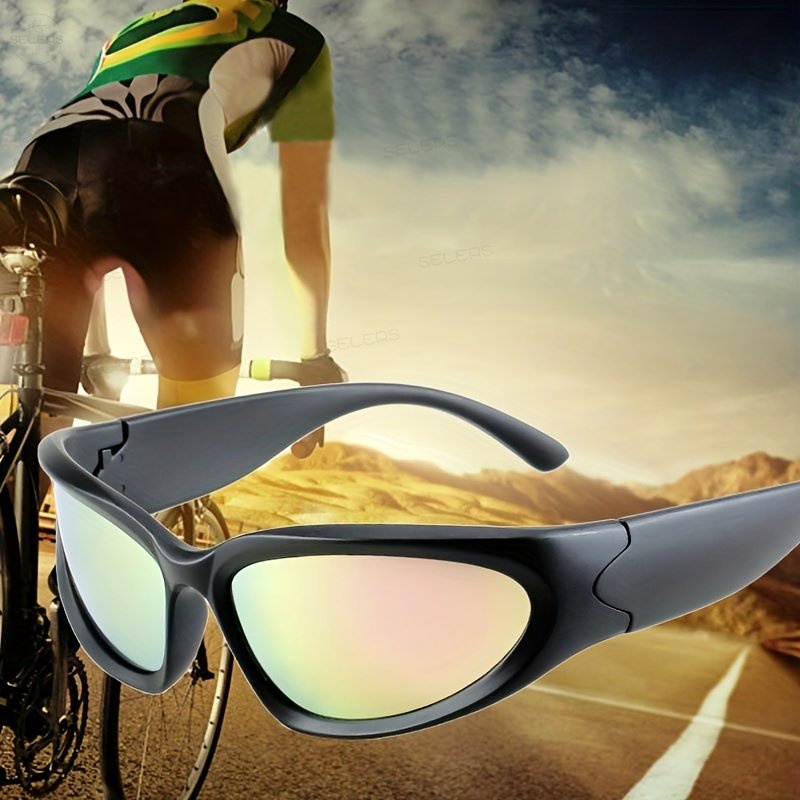 Kacamata Bersepeda Kacamata Olahraga Luar Ruangan Fashion Gunung Steampunk Industrial Sunglasses
