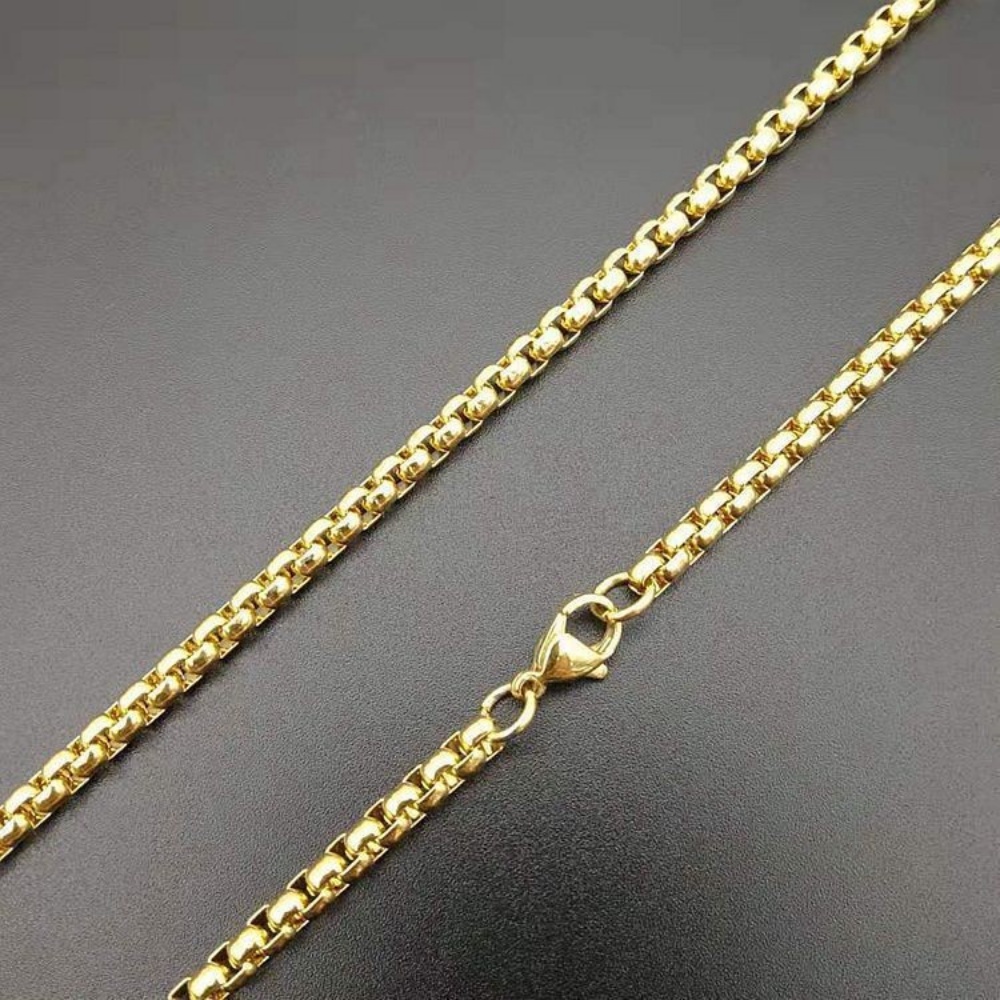 [X C Kalung] 18K Emas Disepuh Kreatif Hip Hop Pria Liontin Kalung Stainless Steel Penuh Berlian Berlapis Emas Bisbol Kelelawar Wanita Liontin Kalung Hadiah