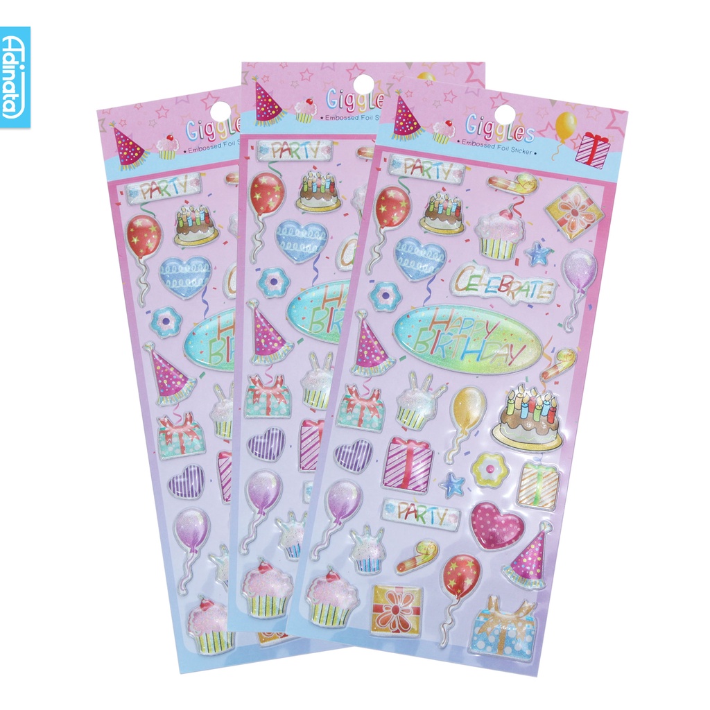 

Giggles Embossed Stickers 2350-6118