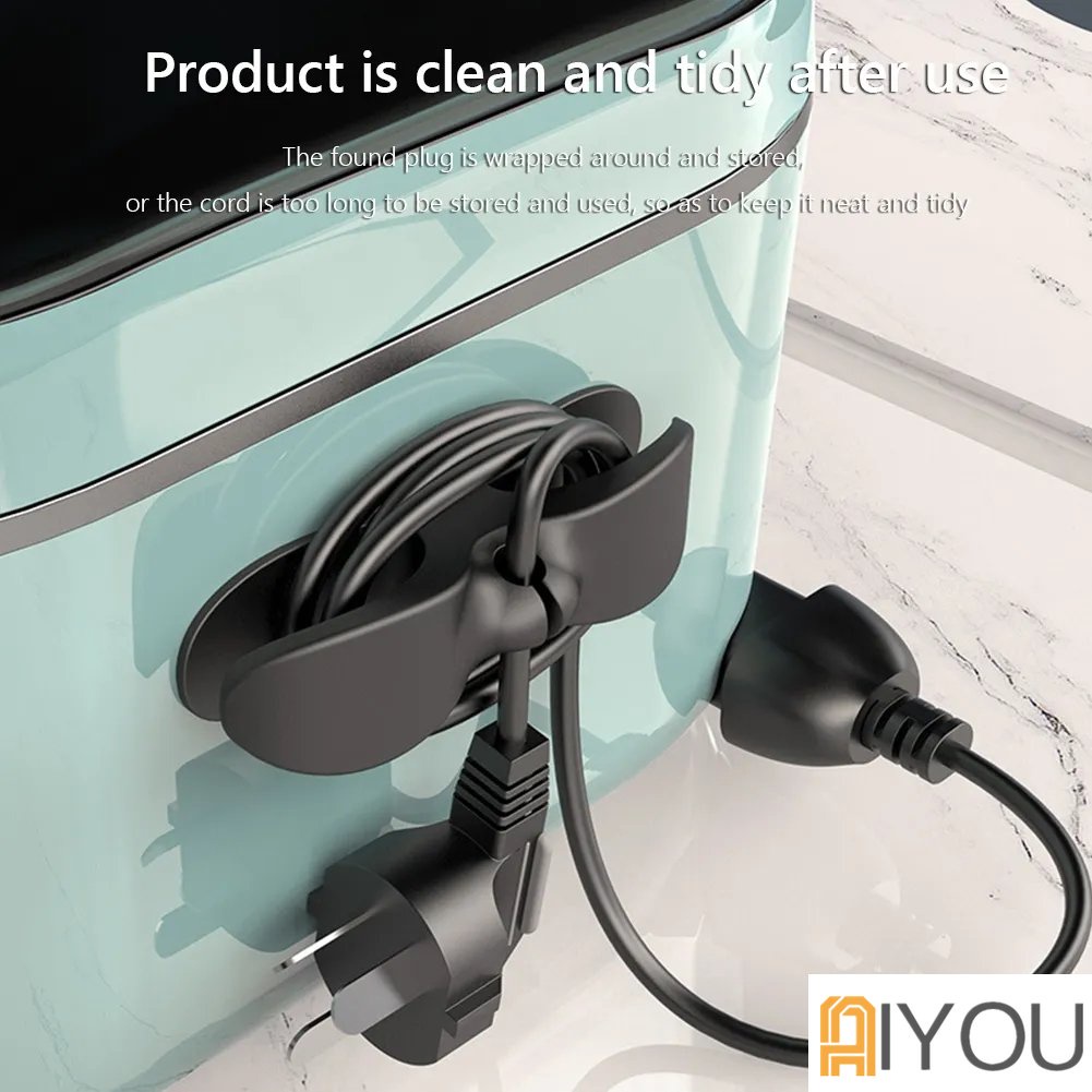 1-3 Ppcs Plug Fixed Cable Winder Pemutar Kabel Kabel Listrik Atur Dan Penyimpanan Organizer Kabel Data