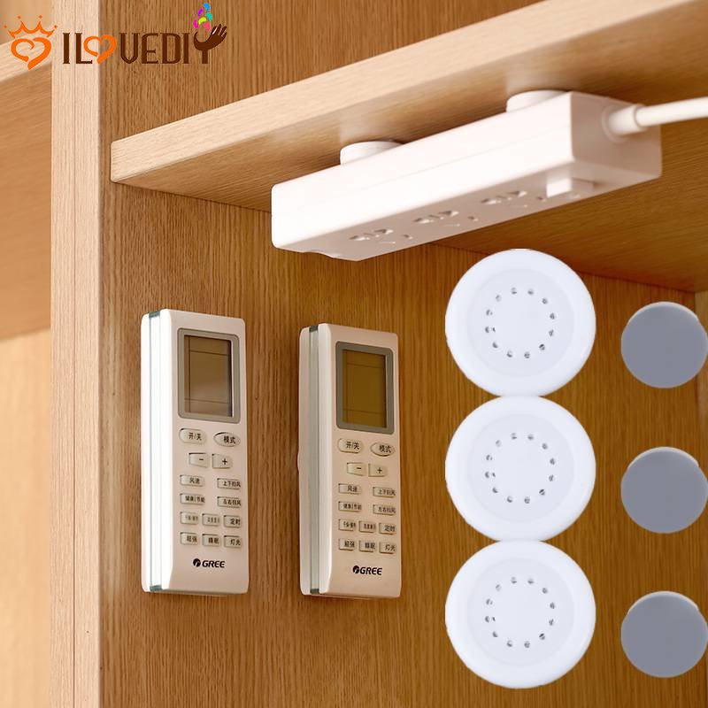 [Unggulan] Organizer Dapur Rumah Kantor Router Keys Tempat Penyimpanan Kabinet Home Organizer Hook Kait Kuat Dipasang Di Dinding Remote Controller Magnet Hook