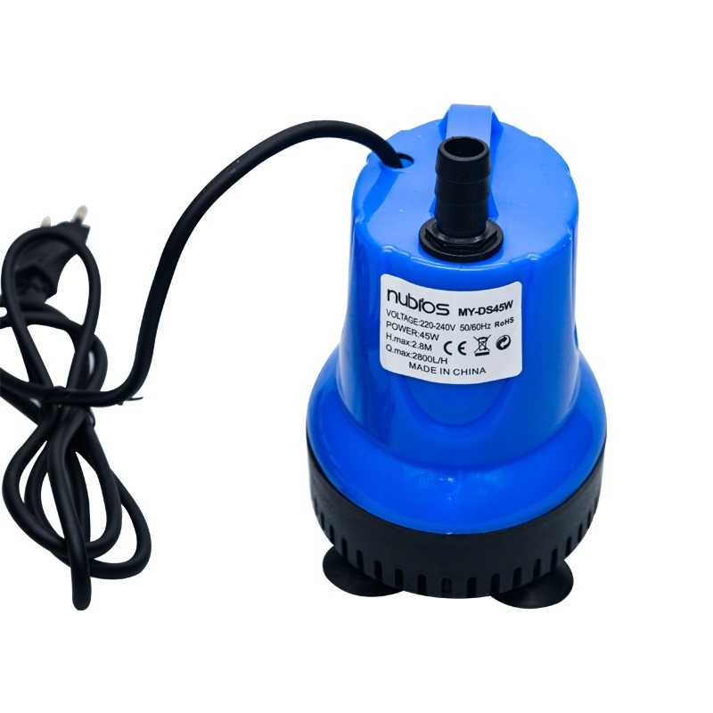 Nubios Pompa Air Aquarium Small Submersible Portable Pump EU Plug