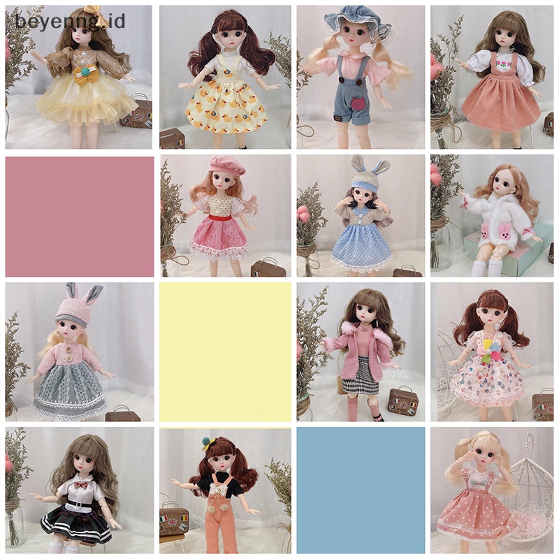 Boneka BJD Beyen 30cm1per6 Princess Doll Dress Baju DIY Hadiah Mainan Anak Perempuan (Tanpa Boneka) ID