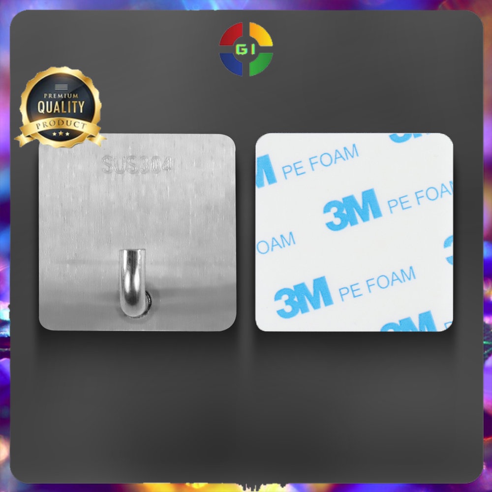 Gantungan Dinding Hook Hanger Stainless Steel SUS304 1PCS Silver
