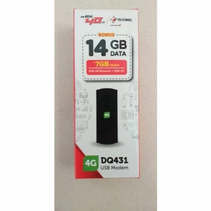 USB MODEM 4G LTE DQ431 BUNDLING TELKOMSEL SUPPORT ALL OPERATOR (UNLOCK