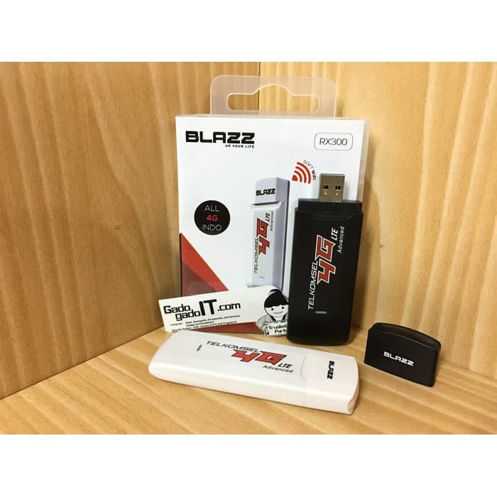 USB MODEM BLAZZ RX300 4G LTE UNLOCK ( SUPPORT ALL OPERATORS INDONESIA) - Putih