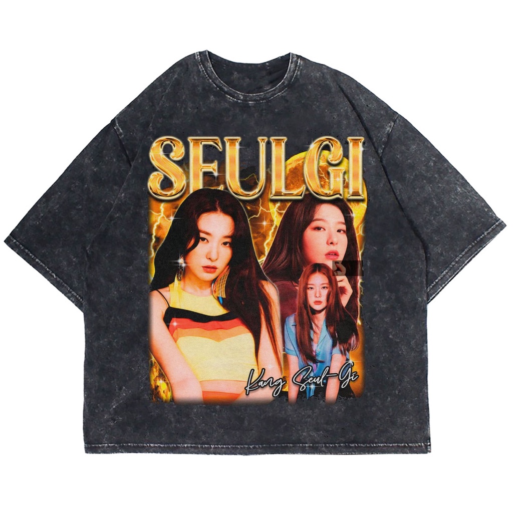 Patternmerch "seulgi red velvet kpop girl" Oversize T-shirt | washed tee | kaos vintage