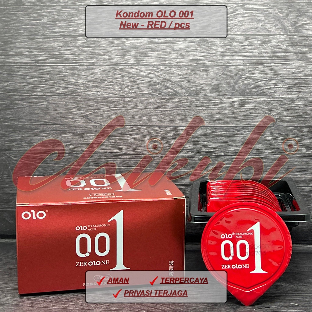 Kondom OLO 001 New - RED / pcs