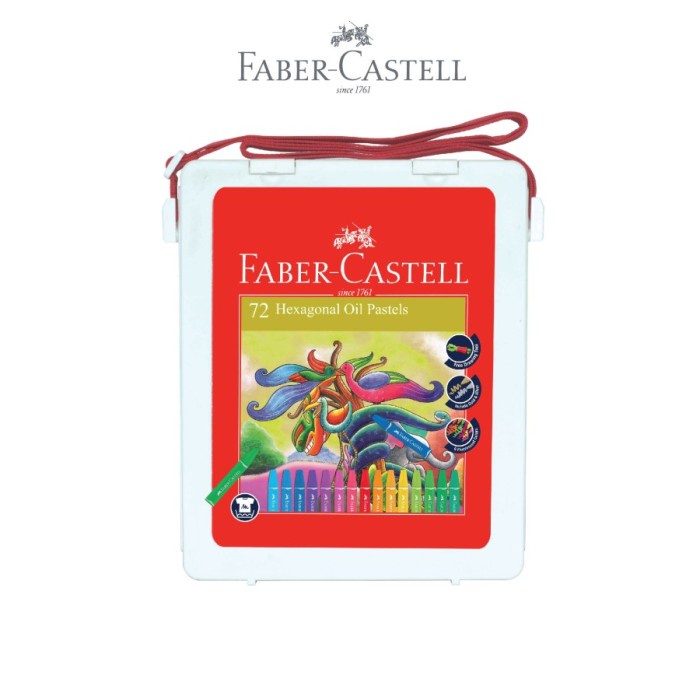 

Faber Castell Hexagonal Oil Pastel 72 / Crayon 72 Warna Faber Castell