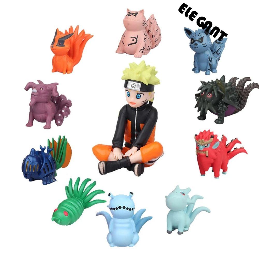 [Elegan] Naruto Figure 11Pcs/Set Ulang Tahun Anak Figure Model Dekorasi Boneka PVC Mainan Untuk Anak Angka Mainan