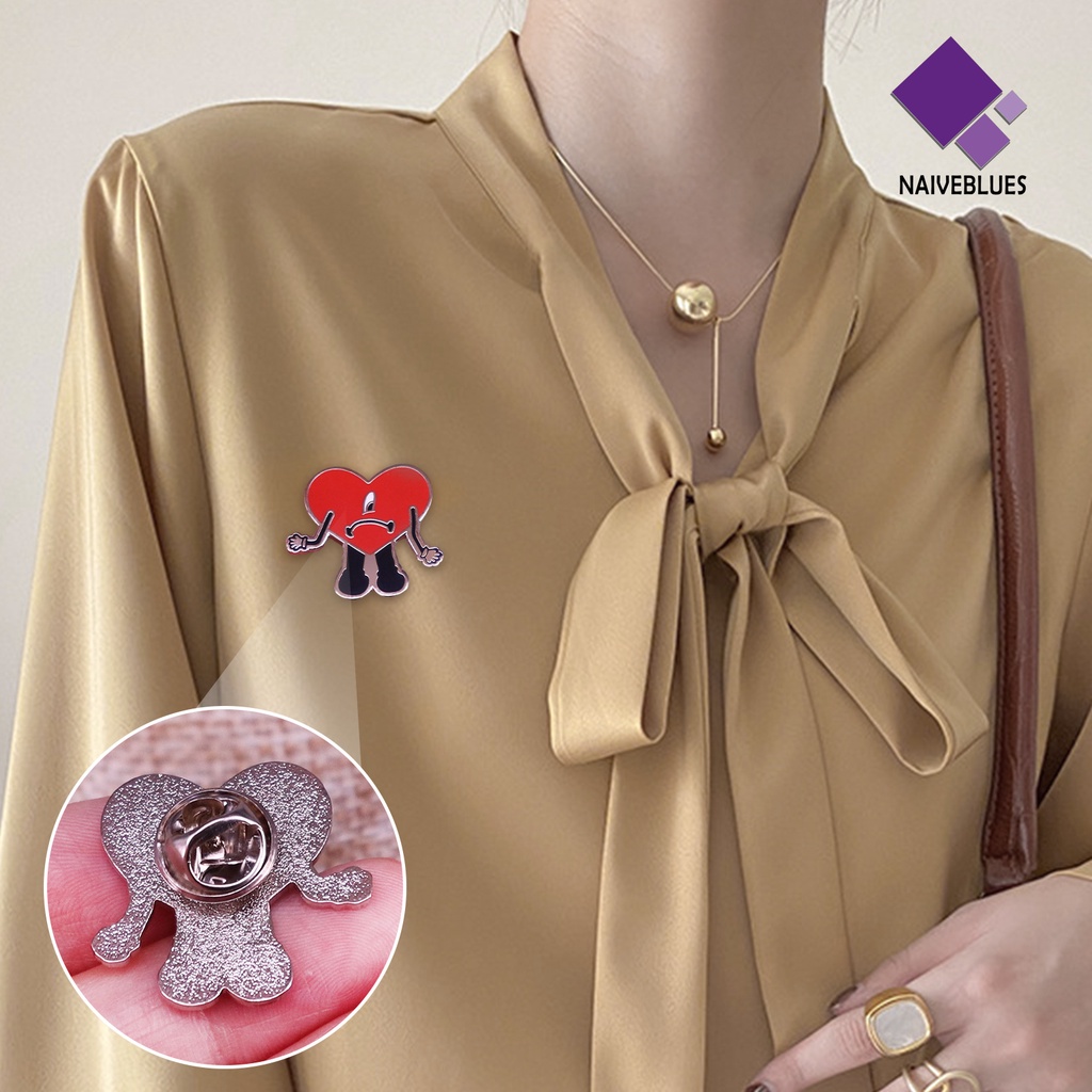 &lt; Naiveblues &gt; Indah Kerajinan Hebat Ringan Pesta Bros Kartun Kelinci Bad Fashion Lencana Kostum Aksesoris