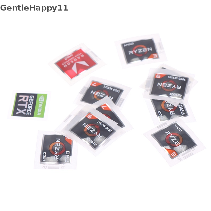 Gentlehappy AMD Processor Series Stiker ATHLON Ryzen R 3 5 7 Logo Generasi PRO7 Label id