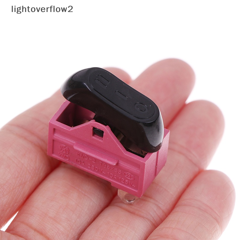 [lightoverflow2] Saklar Pengering Rambut Rocker switch 3posisi OFF-ON-ON boat switch [ID]