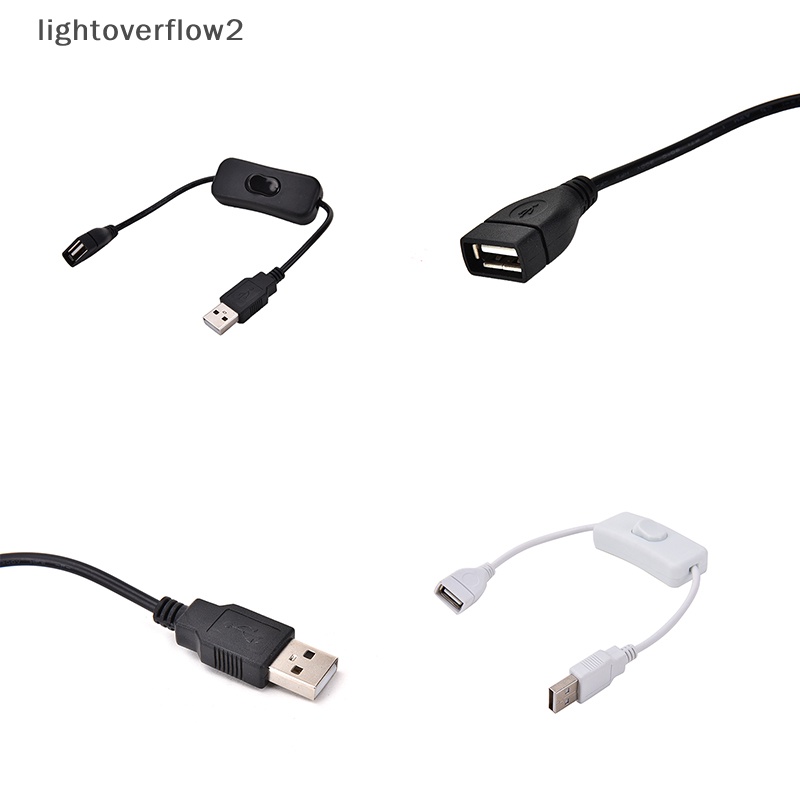 [lightoverflow2] Kabel USB Dengan Switch Power Control Untuk Raspberry Pi Arduino USB On Off Toggle [ID]