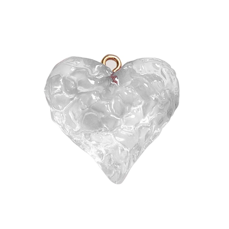 Siy Hati Kecil Kerajinan Temuan Perhiasan Membuat Aksesoris Resin Liontin Hati DIY Kalung Gelang Perlengkapan Untuk Jewe