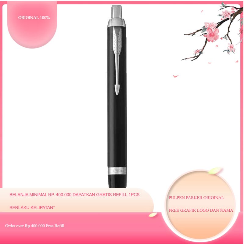 

Parker IM Black Chrome Trim Ballpoint