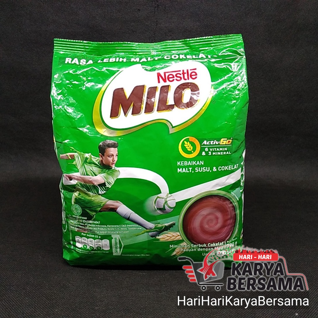 

NESTLE MILO ACTIV-GO COKELAT MINUMAN BUBUK POUCH 790GR