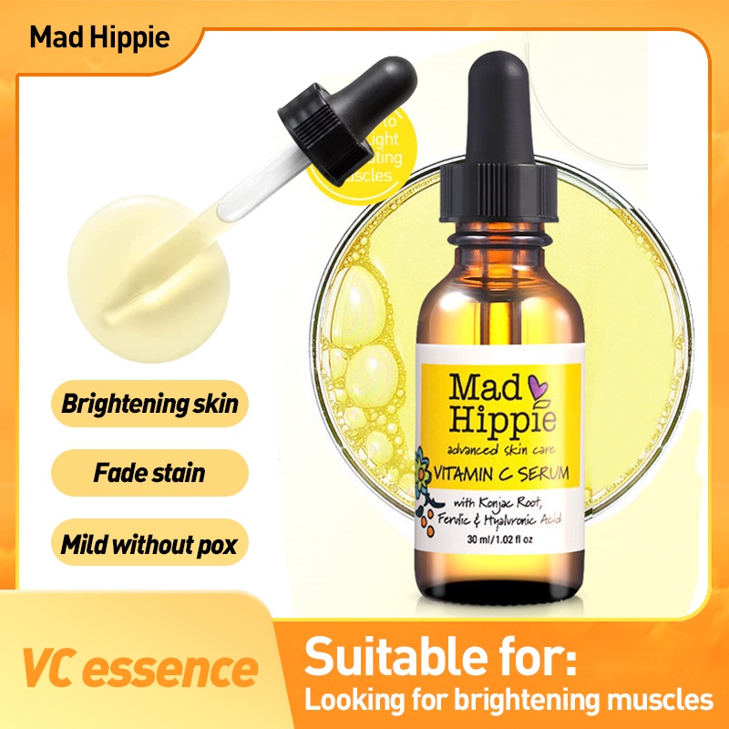 Mad Hippie - Vitamin C Serum Antioxidant Wajah Lebih Kencang 30ml