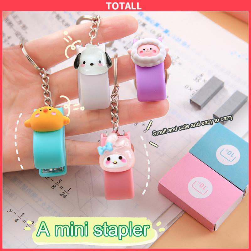 COD Stapler Mini Portable Motif Kartun Lucu Untuk Kantor / Sekolah-Totall