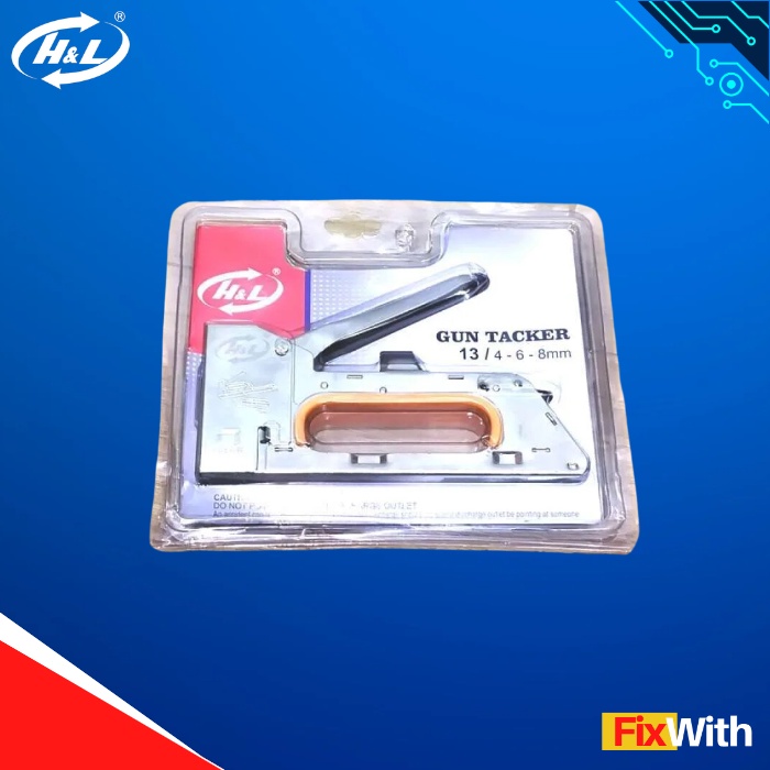 

Staples Tembak H&L Gun Tacker Stapler Staple gun 4-6-8MM