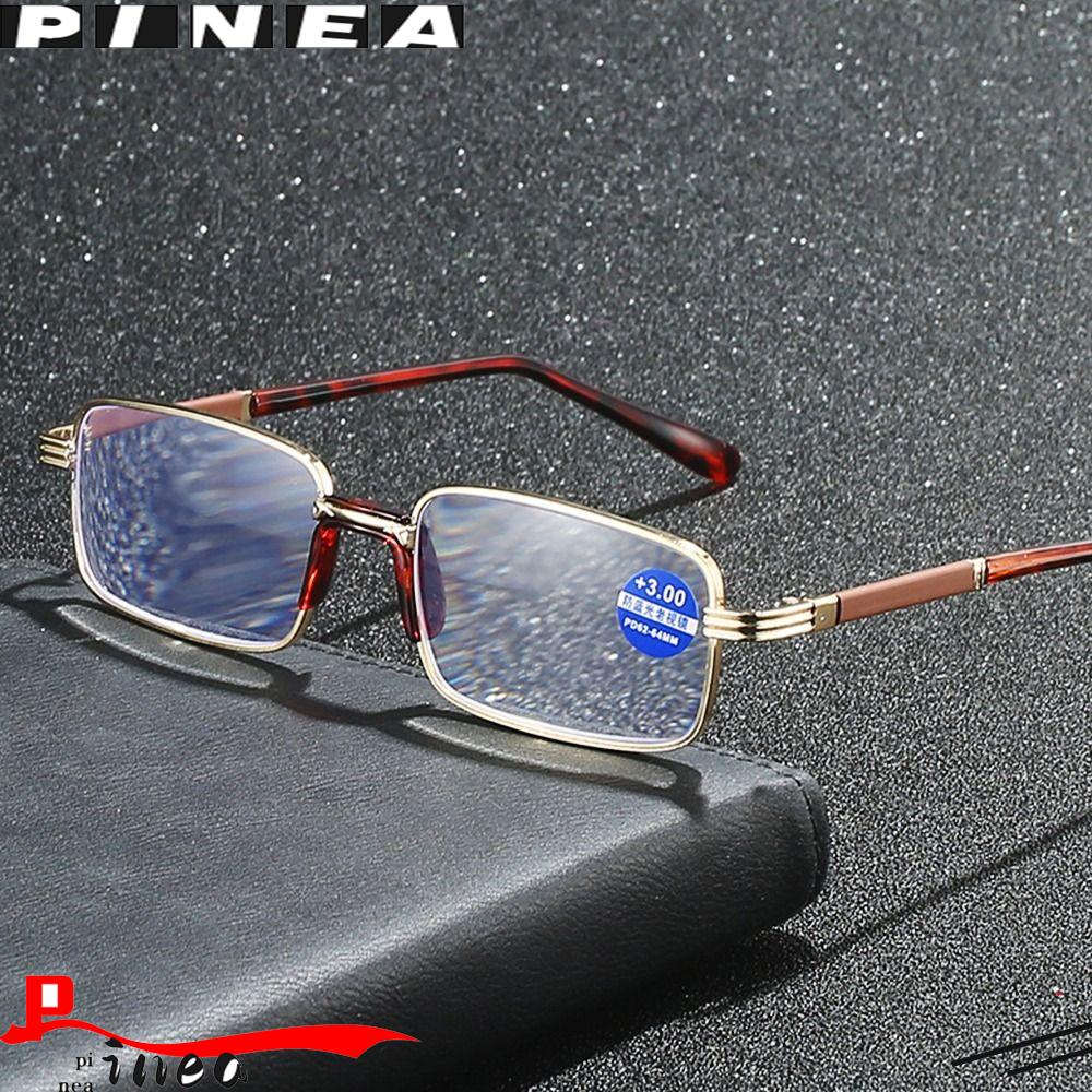 Nanas Bisnis Kacamata Baca Kantor Klasik Simple Vintage Anti-Cahaya Biru