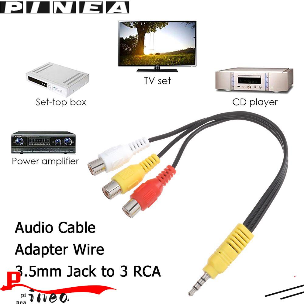 Kabel Audio Nanas DVD TV Speaker Male to Female Jack 3.5mm Ke3 RCA