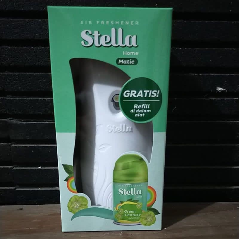 PROMO Stella matic alat + reffil dan baterai (pengharum ruangan) new