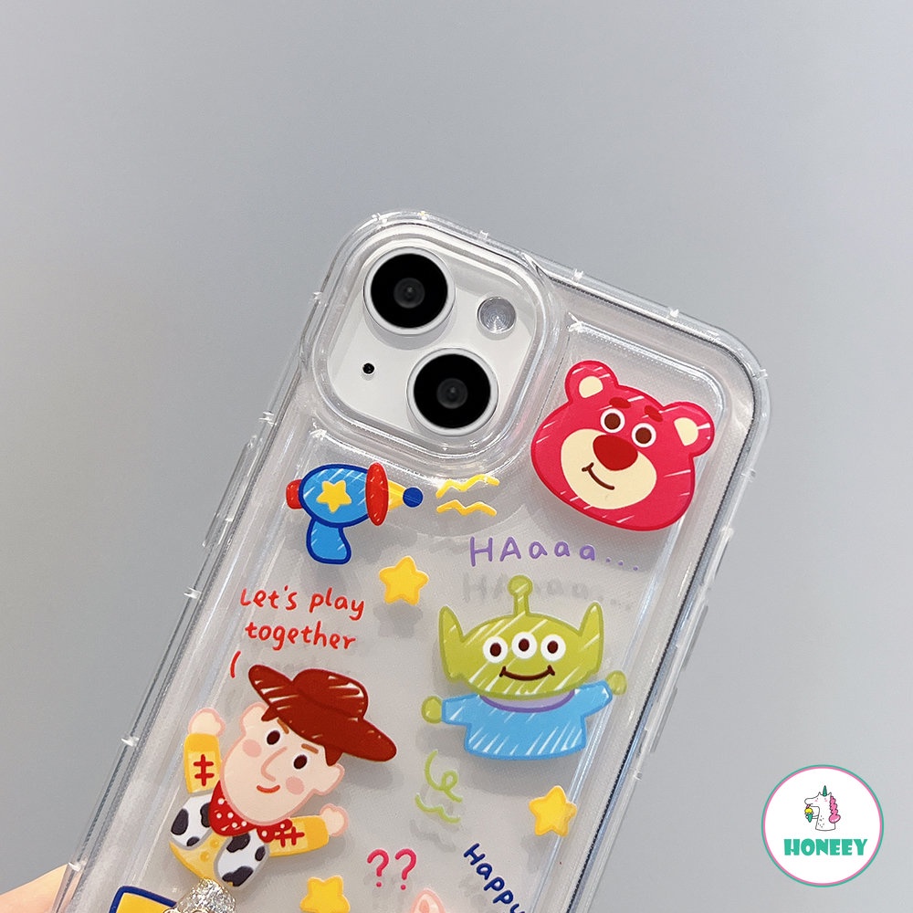 IPHONE Case Karakter Toy Story Kartun Untuk Iphone13 12 11 Pro Max 14 Pro Max Plus X XR Xs6 7 8 Plus G Soft Clear Back Cover