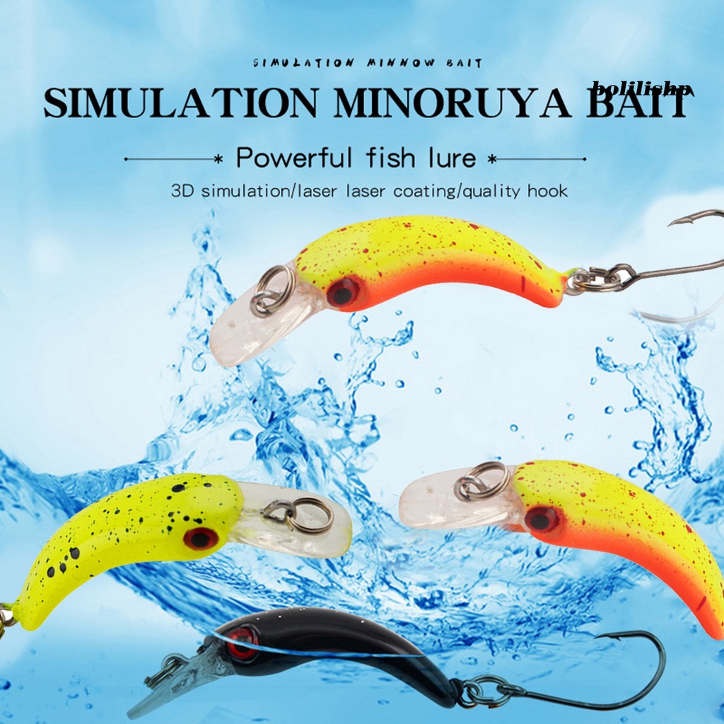 Bo-5pcs 4cm/1.4g Umpan Pancing Realistis Tajam Kait 3D Simulasi Mata Mini Crankbait Wobbler Umpan Keras Buatan Memancing Tackle Untuk Outdoor