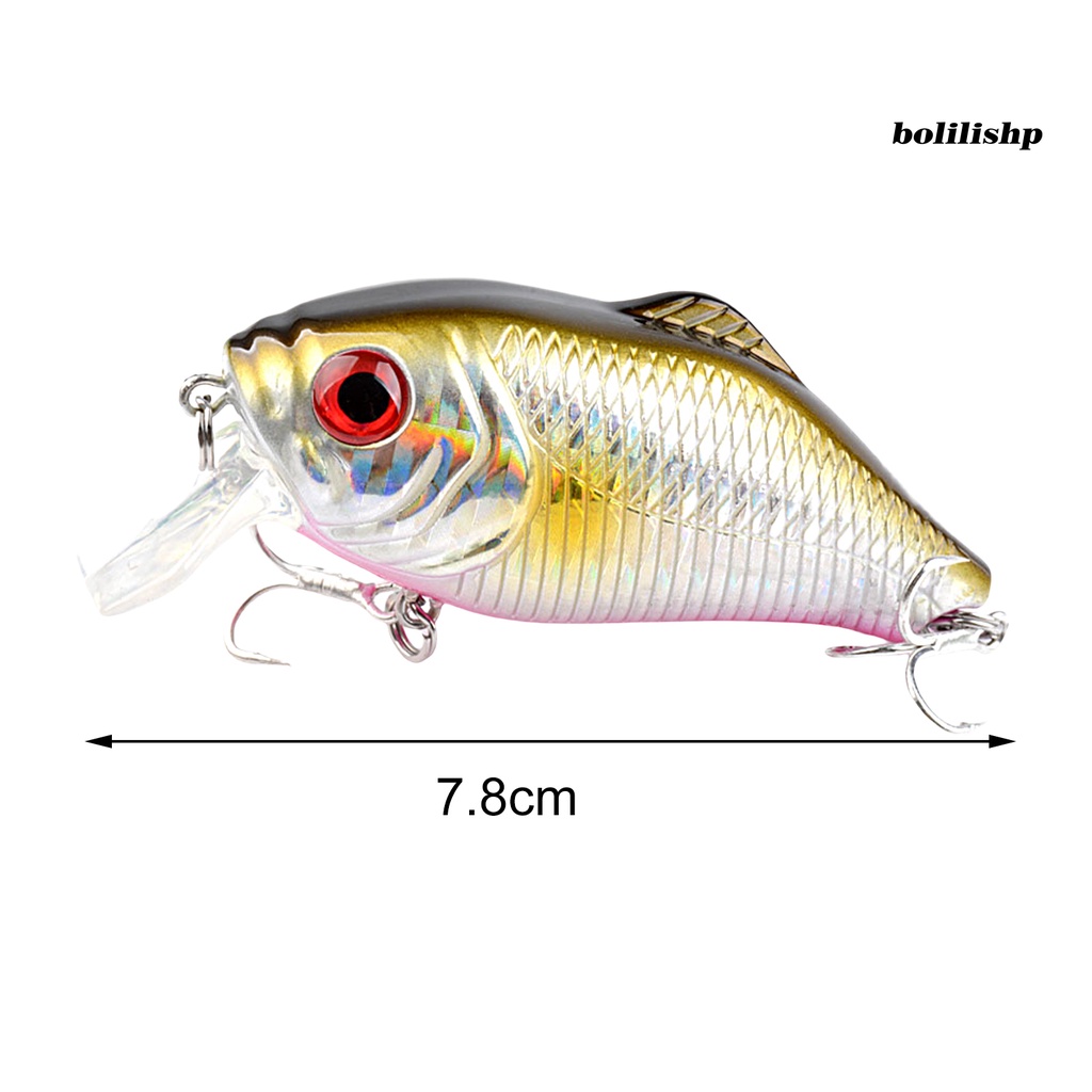 Bo-7.8cm/16g Umpan Pancing Mudah Dipasang Tahan Korosi Banyak Digunakan Compact 3D Bionic Eye Fishing Hook Perlengkapan Memancing