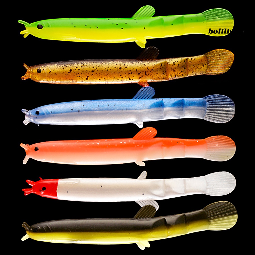 Bo-5pcs 6cm/1.4g Umpan Pancing Simulasi Kulit Hidup Warna Cerah Fleksibel Reusable Atraksi Ikan Universal Mini Buatan Loach Lembut Snakehead Umpan Peralatan Memancing