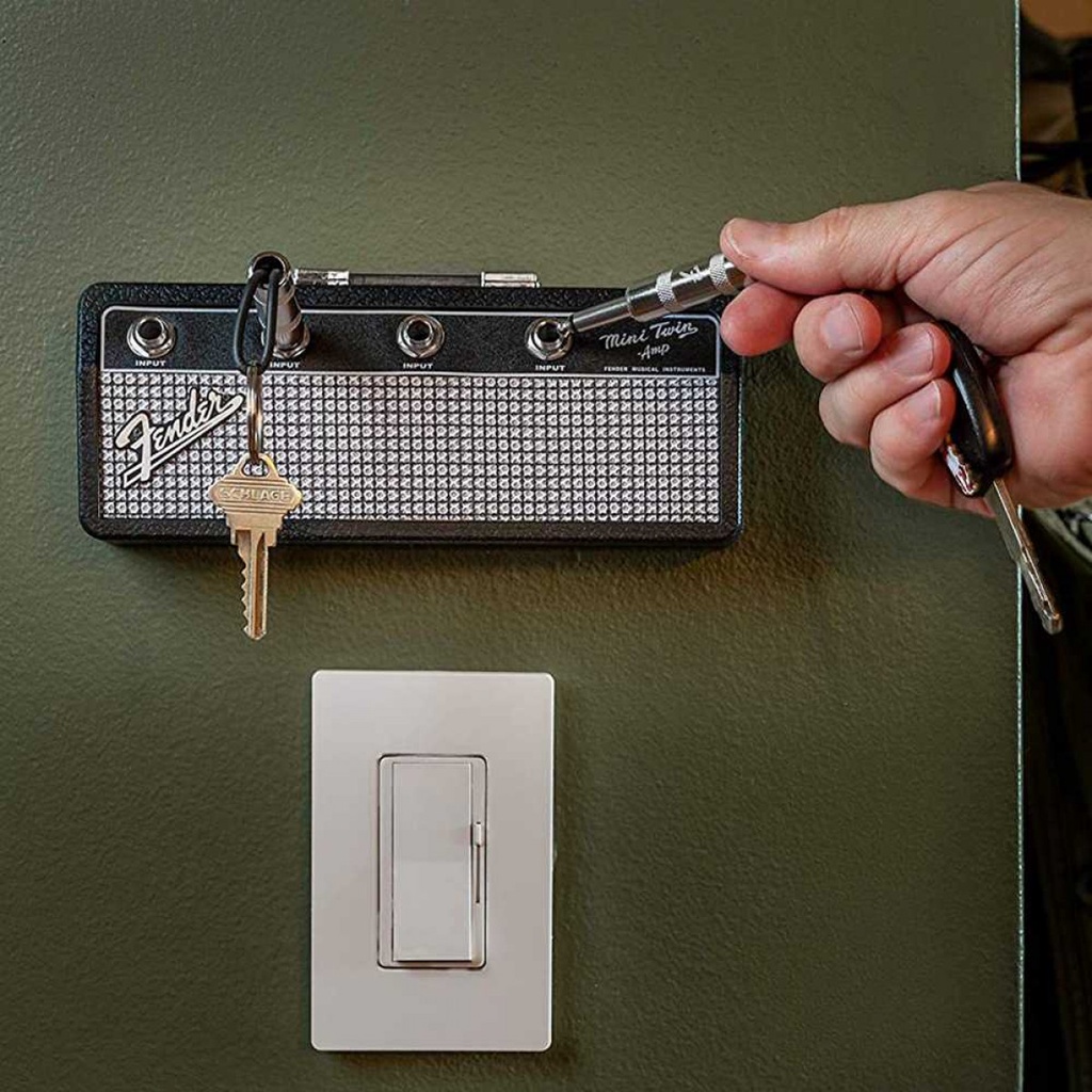 Gantungan Kunci Dinding Model Retro Amplifier Gitar Magnet Wall Hook