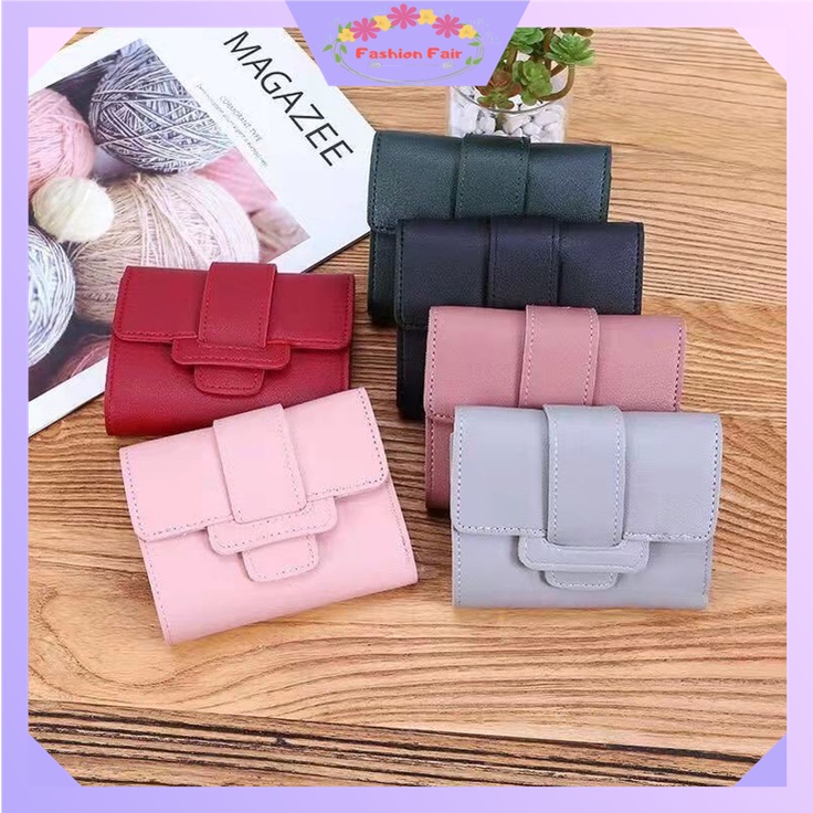 FASHION FAIR - D6147 Dompet Kekinian Wanita / Dompet Lipat Simple / Dompet Simple / Dompet Import / Dompet Mini / Dompet Lipat Mini Wanita