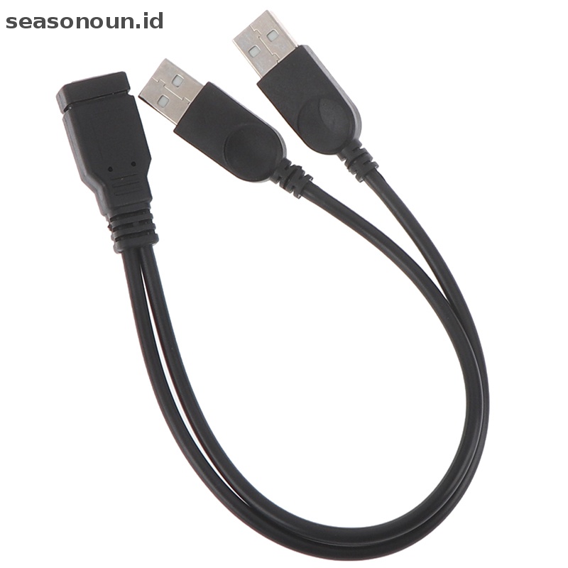 Seasonoun usb 2.0 female to usb 2kabel male usb double splitter power extension cable.