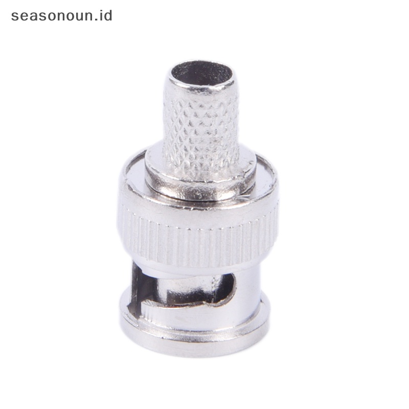 Seasonoun High Quality 10set 3-Piece BNC Male RG59 Plug Crimp Konektor.