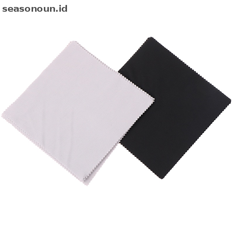 Seasonoun 10pcs reusable premium microfiber cleaning cloths Untuk Layar Kacamata Lensa.