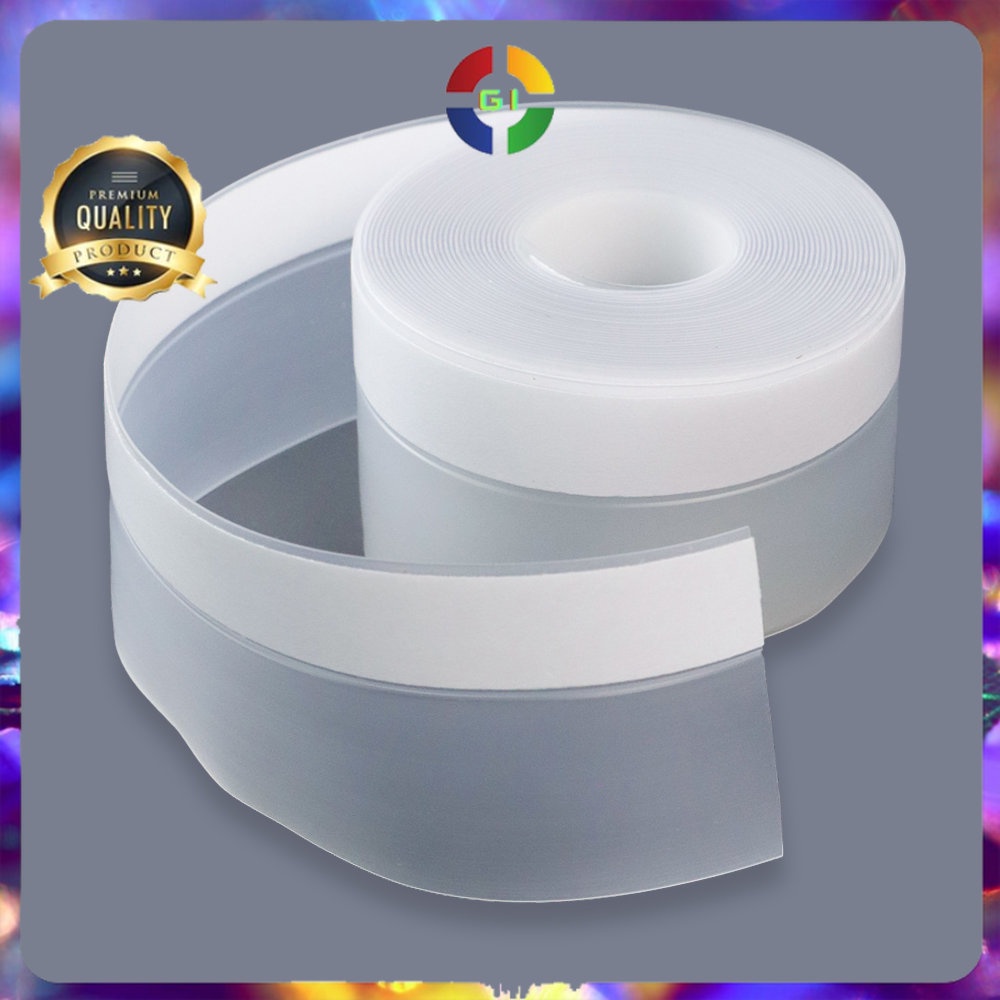 Lakban Rubber Flex Door Seal Strip Bottom Seal Waterproof 45 mm x 5 M Transparent
