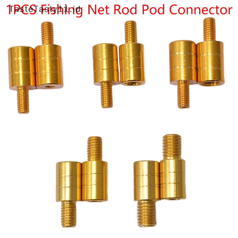 Tastetasty Konektor Tiang Jaring Ikan M8/M10/M12 Screw Net Head Adapter Pendaratan Pancing.