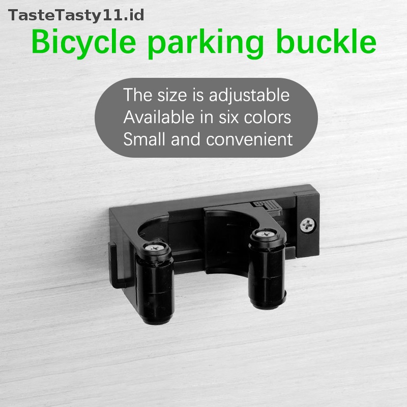 Tastetasty Mount Bike Hooks Adjustable Bicycle Wall Holder Rak Gesper Gantungan Horizatal Vertial Storage Fits1.0-2.8 Inci Tabung.