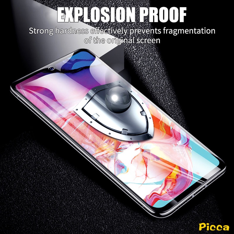 1-3pcs 9D Full Cover Tempered Glass Untuk Oppo A17 A78 A58 A57 A76 A96 A36 A58x A74 A16k A74 A95 A16k A7 A5s A12 A11k A77s A77 Reno 7 7z 8T 8 6 6z Pelindung Layar