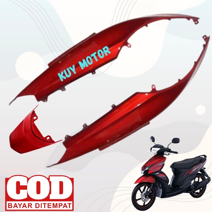 Cover Body Sayap Samping Belakang Dan Tutup Motor Yamaha Mio GT Tahun 2012 2013 Warna Merah Maroon  