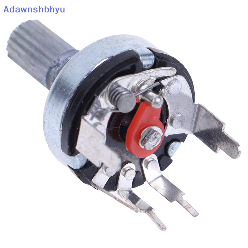 Adhyu 5Pcs RV17 Dengan Potensio Saklar B1K 2K 5K 10K 20K 50K Handle Panjang 15mm 5Pin Switch Karbon Film Potensiometer ID