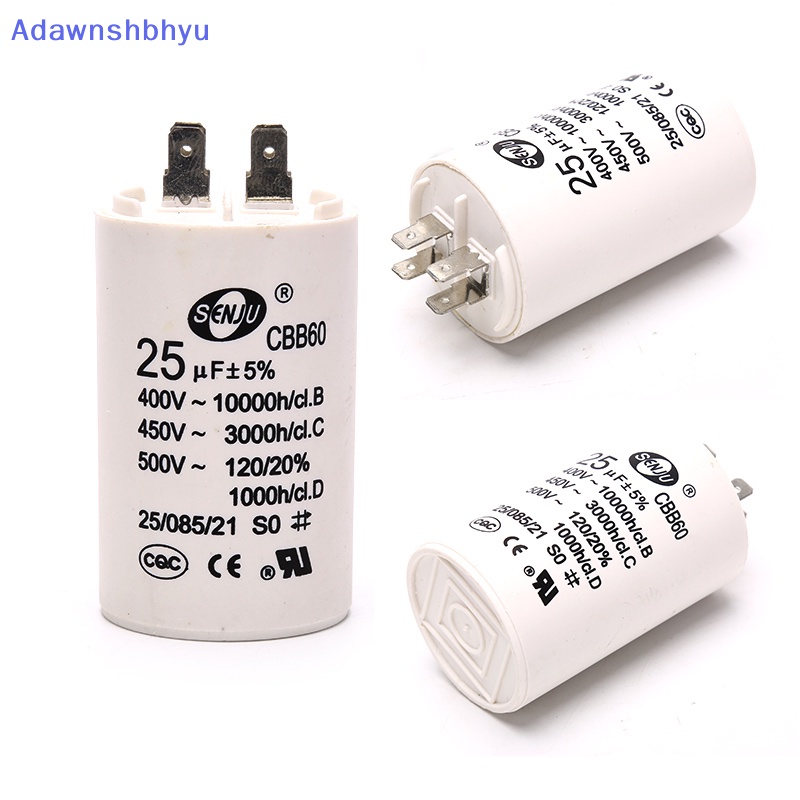 Adhyu CBB60 AC450V 25UF 50/60Hz Kapasitor Motor Conditioner Compressor Start Capacitor ID