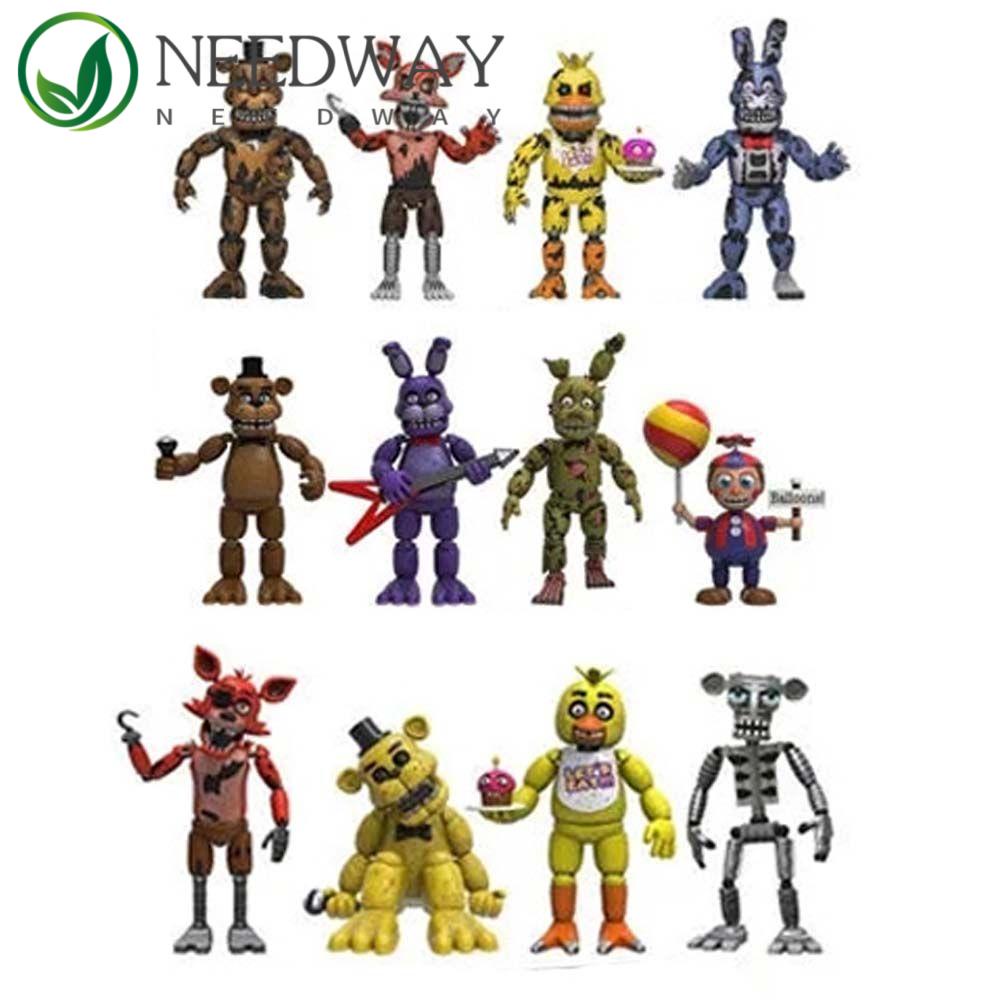 Needway   Lima Malam Di Freddy's Rabbit PVC Hiasan Mobil Chica Penjebolan Keamanan Anime Peripheral Model Koleksi