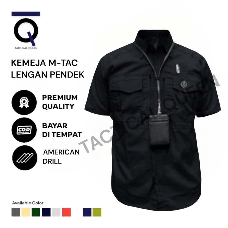 M-Tac Series - Kemeja Tactical Lapangan Pdl Outdoor Lengan Pendek