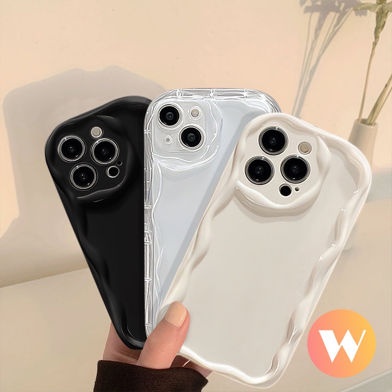 Soft Case 3D Wavy Curved Edge Simple Glossy Anti Jatuh Untuk VIVO Y17 Y12 Y20 Y15s Y12i Y02 Y11 Y16 Y35 Y15 Y11 Y21s Y21A Y15A Y91C Y51 Y31 Y91 Y95 Y22s Y20s Y20i Y12s Y30 Y50 Y21 Y33